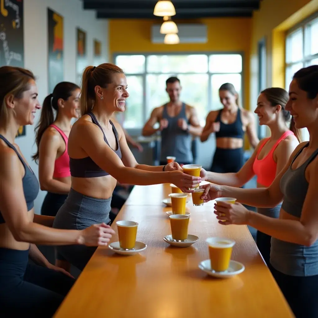 Taza de té de cúrcuma con una rodaja de limón decorativa.